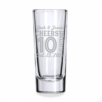 Milestones | Personalized 2oz Tall Shot Glass